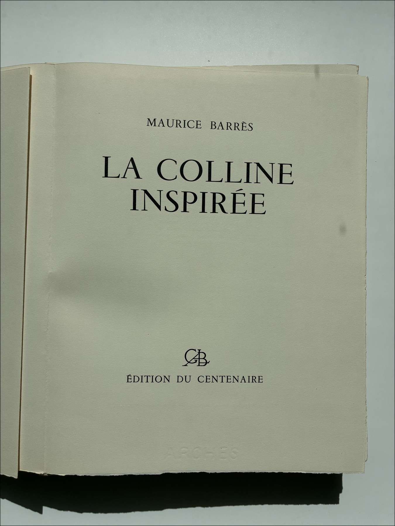 Maurice Barrès – La Colline inspirée, livre illustré 1962