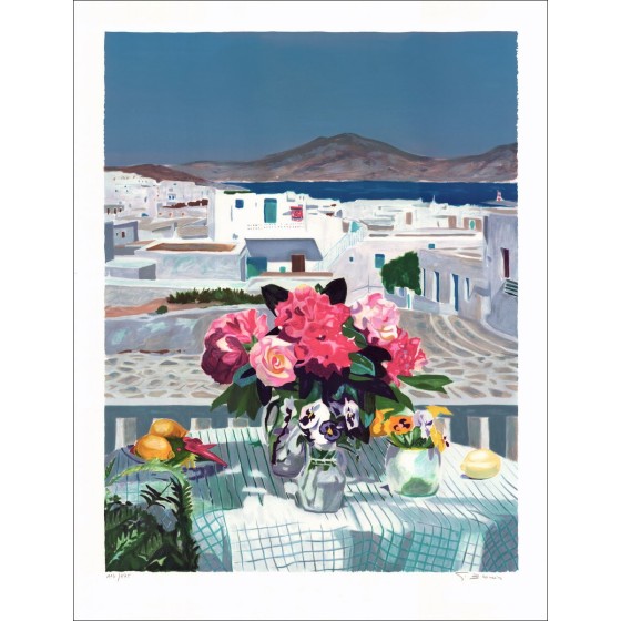 BLOUIN Georges - Litografia originale "Il bouquet mediterraneo" firmata e numerata a matita