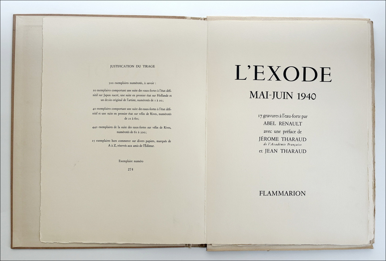 Abel Renault – Exodus May-June 1940, grabados de cartera