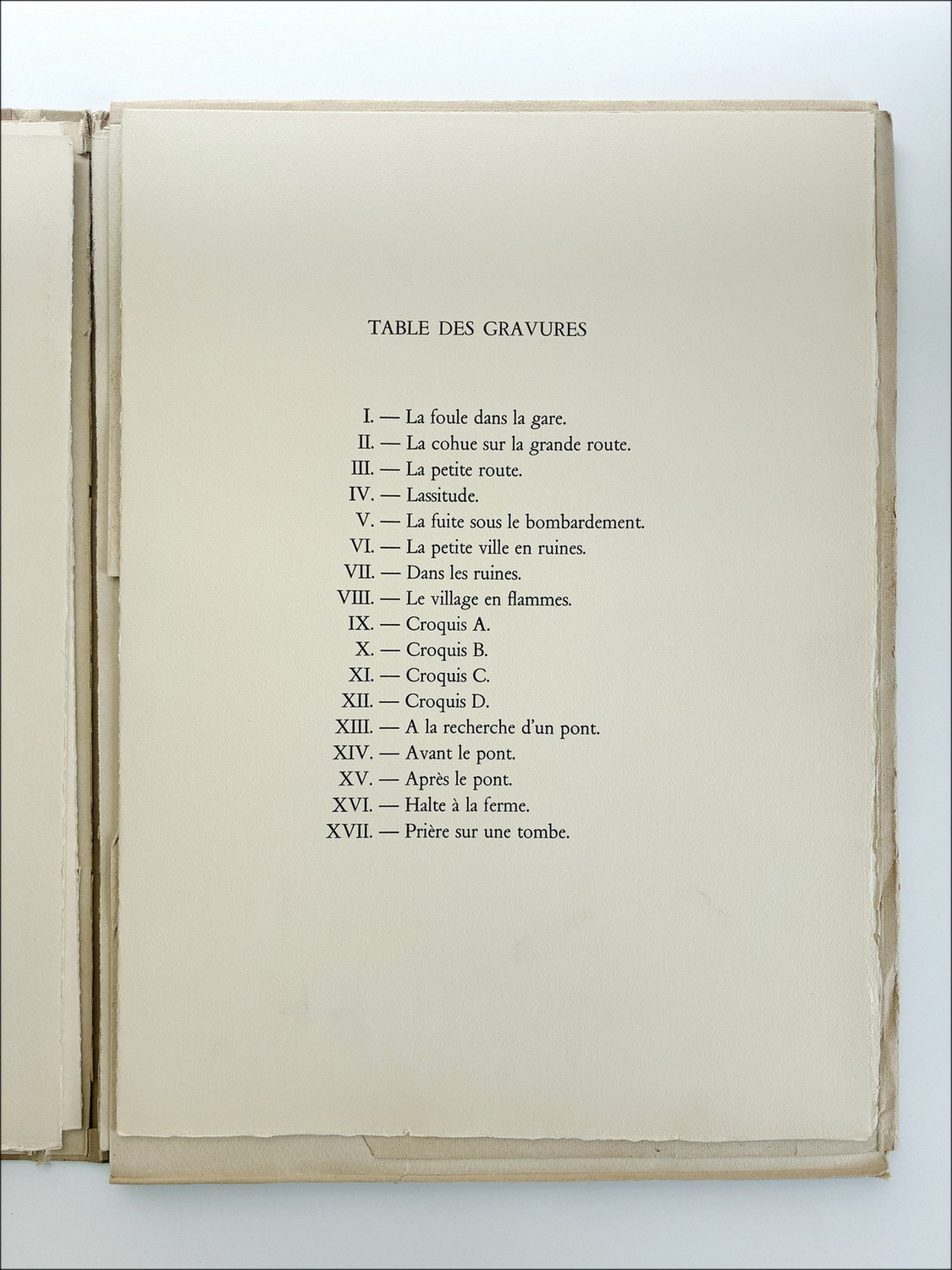 Abel Renault – L’Exode mai-juin 1940, portfolio gravures