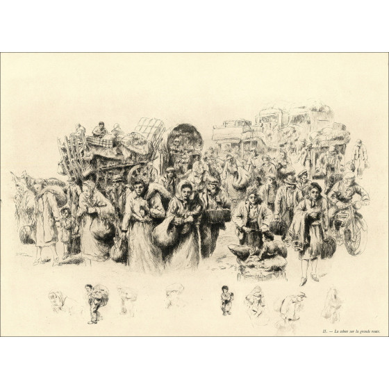 Abel Renault – Exodus May-June 1940, grabados de cartera