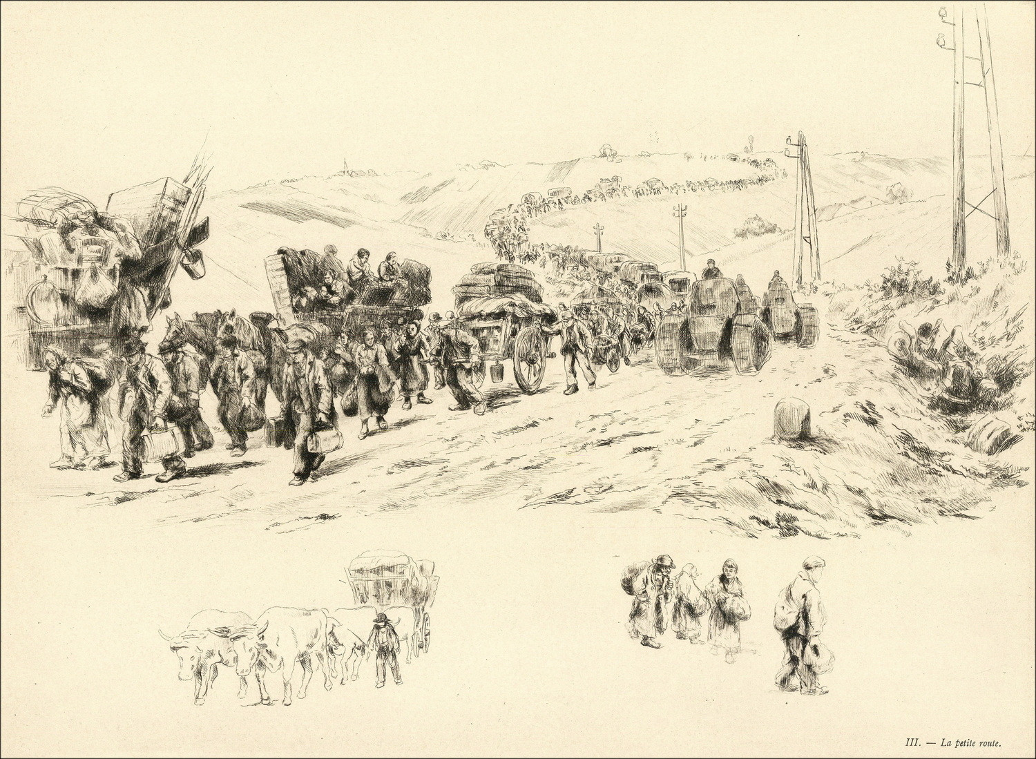 Abel Renault - Exodus Mai-Juni 1940, Portfoliodrucke