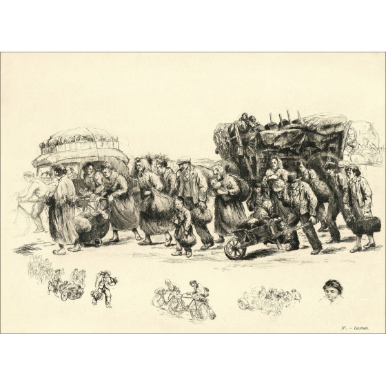 Abel Renault – Exodus May-June 1940, grabados de cartera