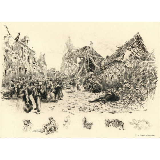 Abel Renault - Exodus Mai-Juni 1940, Portfoliodrucke