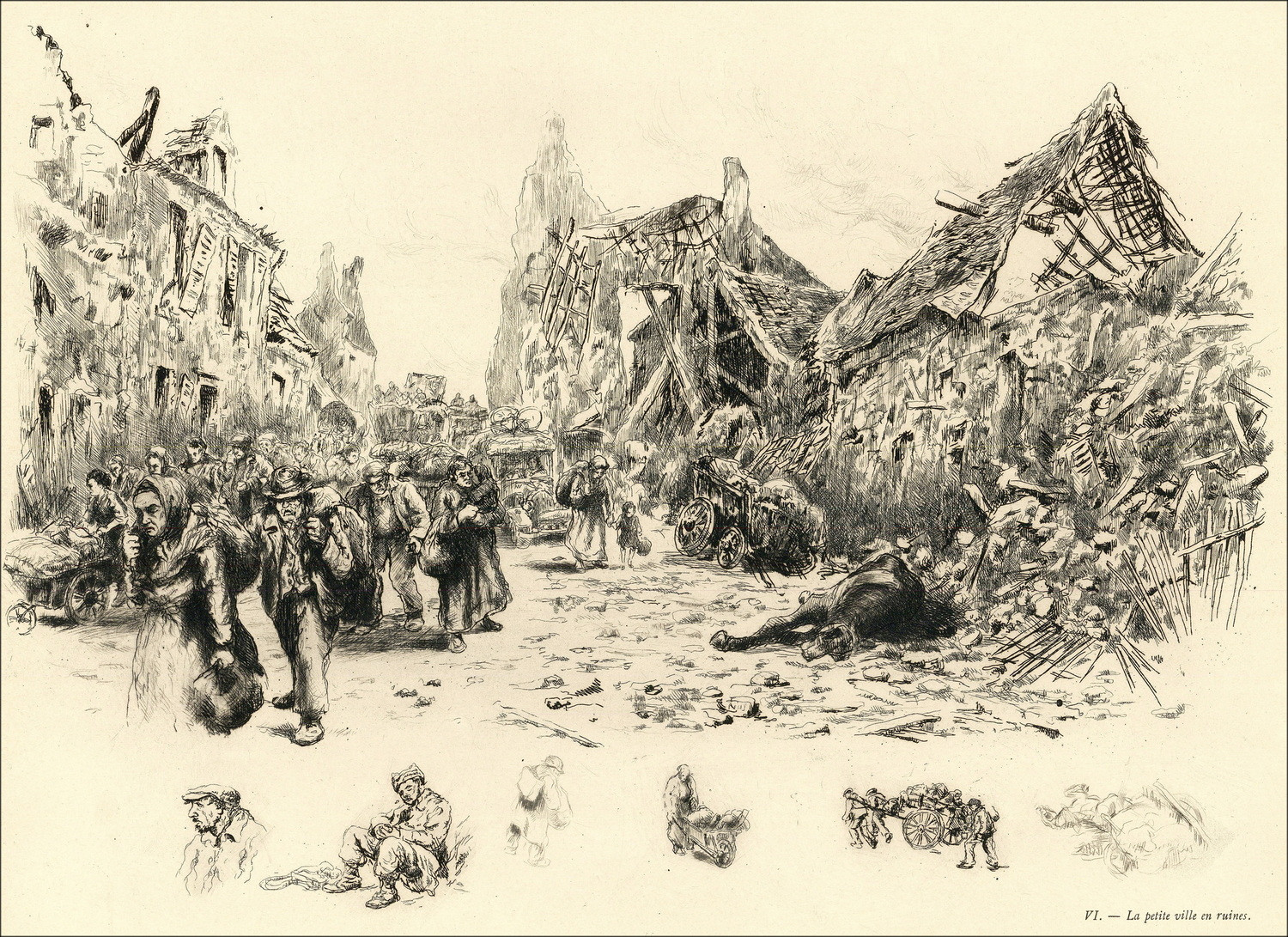 Abel Renault - Exodus Mai-Juni 1940, Portfoliodrucke