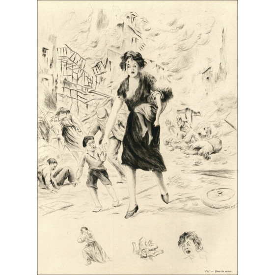 ABEL RENAULT - EXODUS Maggio-Giugno 1940, Portfolio Stampe