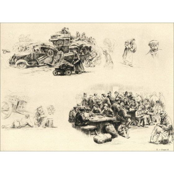 Abel Renault - Exodus Mai-Juni 1940, Portfoliodrucke