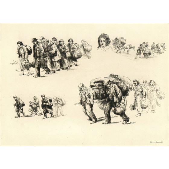 ABEL RENAULT - EXODUS Maggio-Giugno 1940, Portfolio Stampe