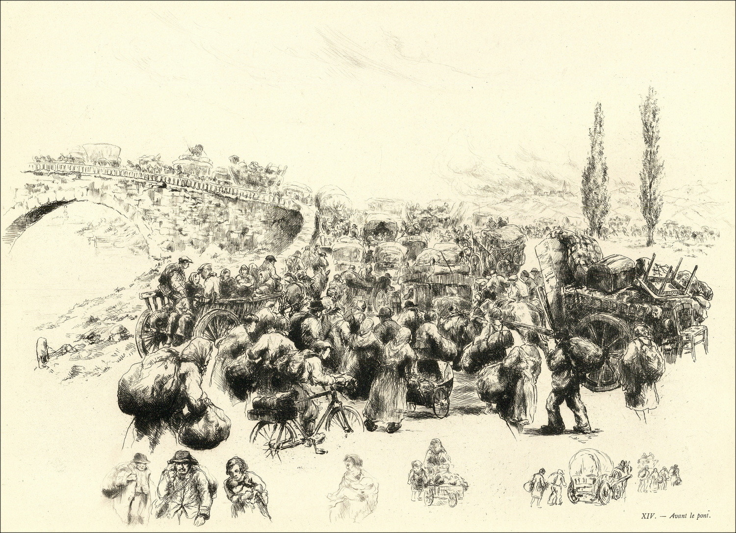 Abel Renault - Exodus Mai-Juni 1940, Portfoliodrucke