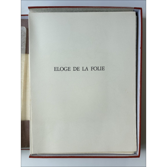 Claude Weisbuch – Eloge de la folie, libro ilustrado 1967