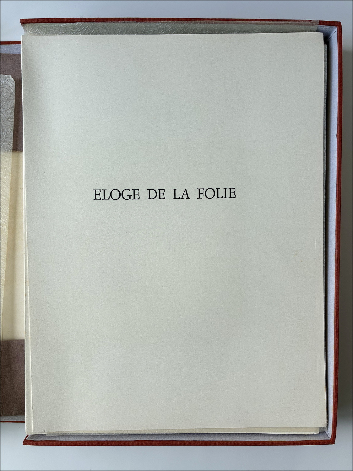Claude Weisbuch – Eloge de la folie, libro ilustrado 1967