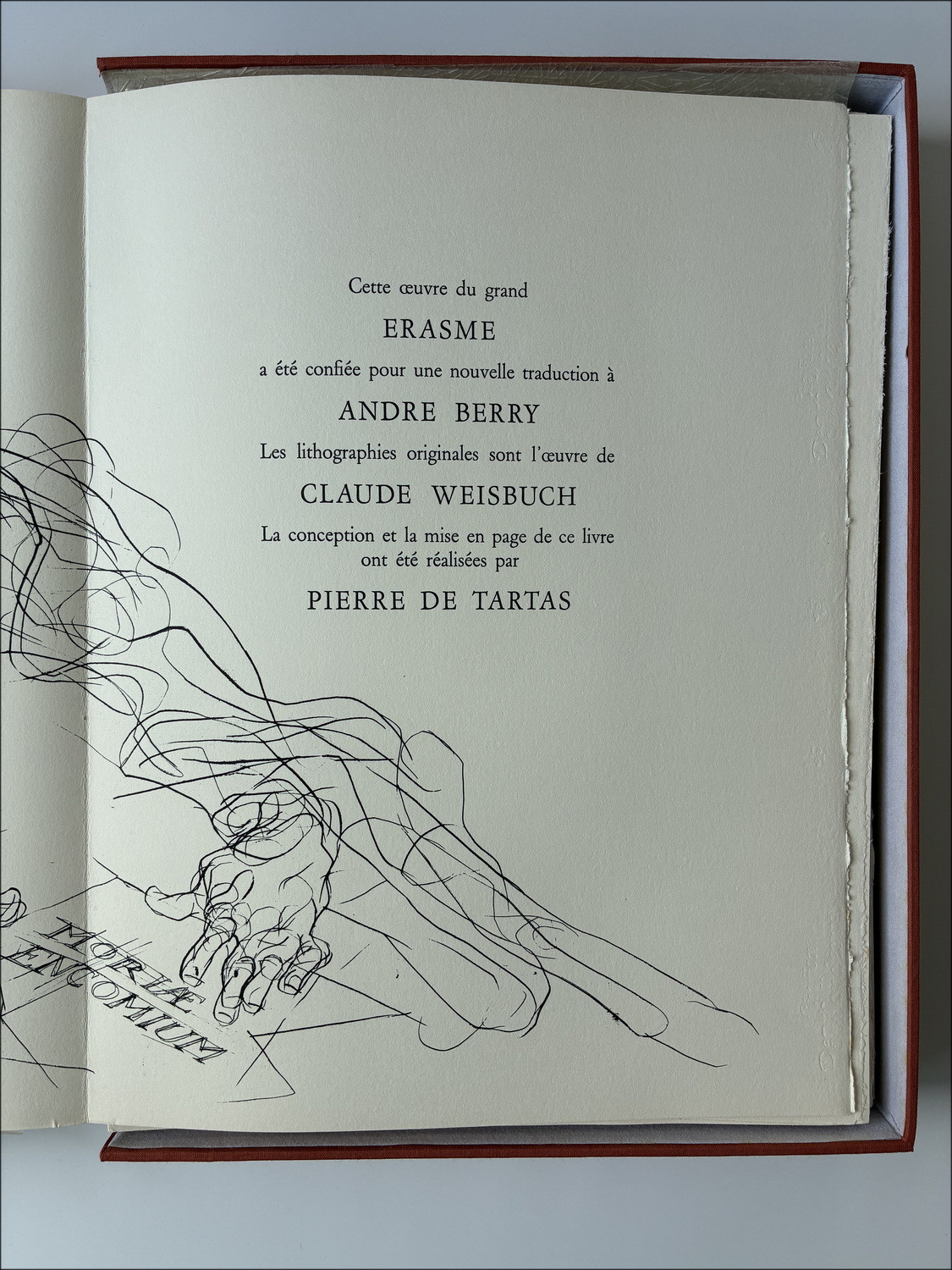 Claude Weisbuch – Eloge de la folie, libro ilustrado 1967