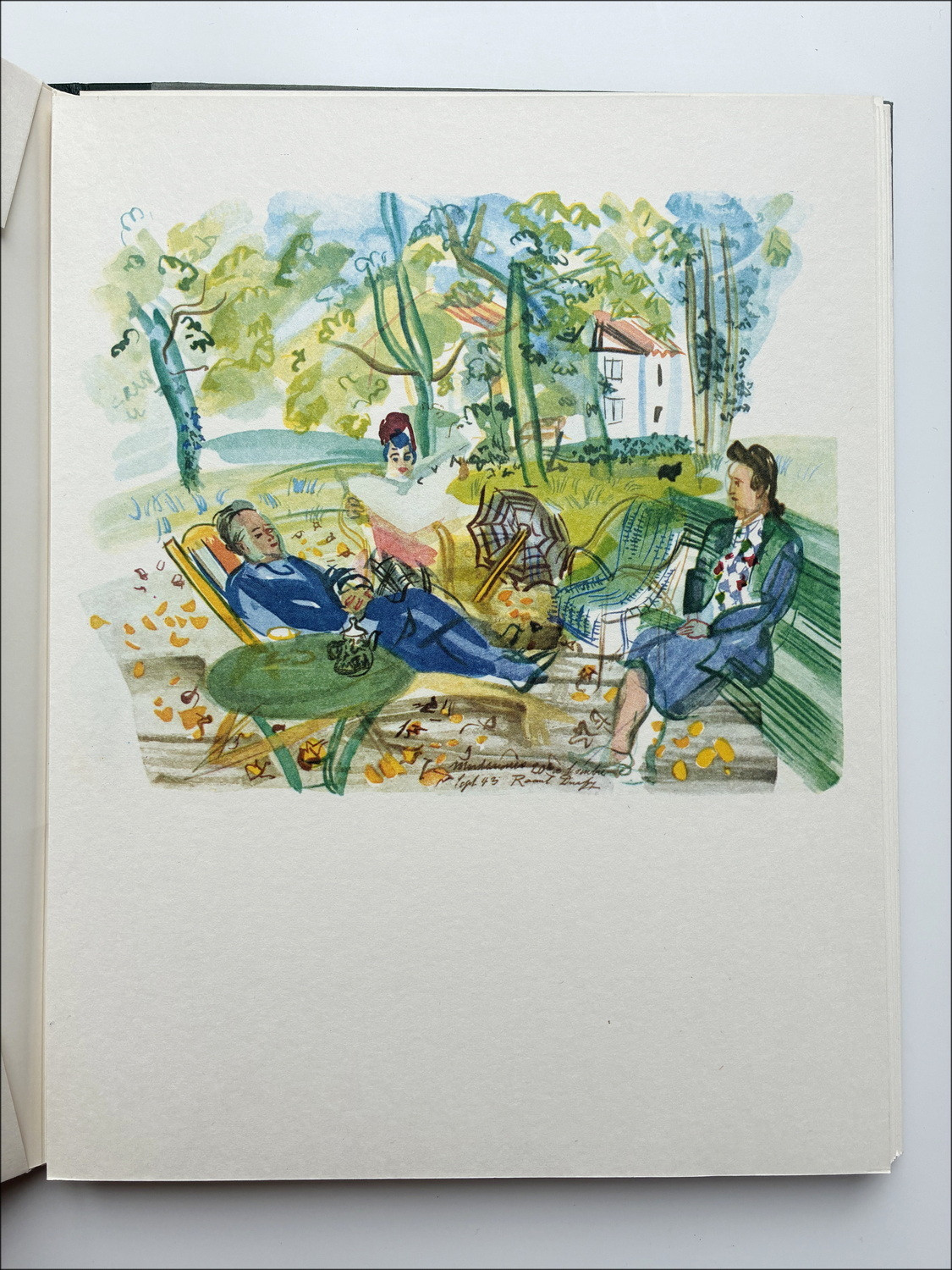 Raoul Dufy - Zwangsferien, 1956 illustriertes Buch