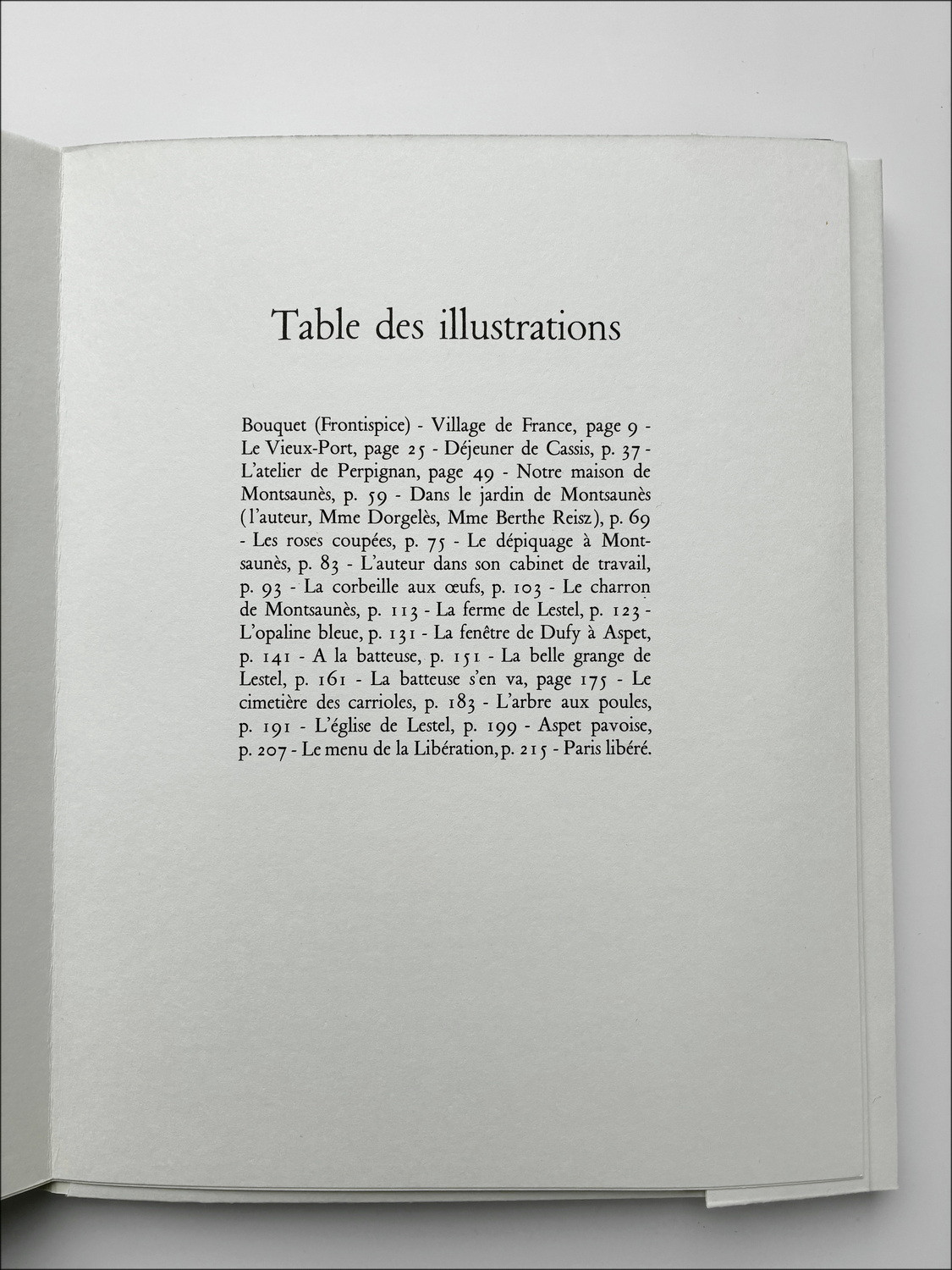 Raoul Dufy - Zwangsferien, 1956 illustriertes Buch