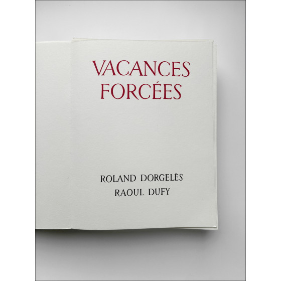 Raoul Dufy – Vacances forcées, livre illustré 1956