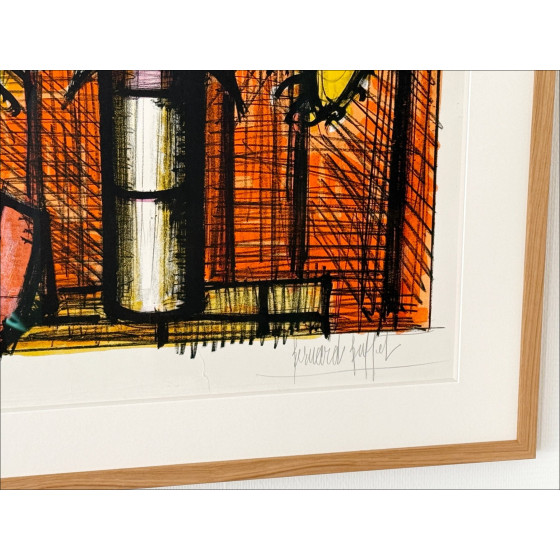 Bernard Buffet – Lithographie Tournesols et melon, 1955