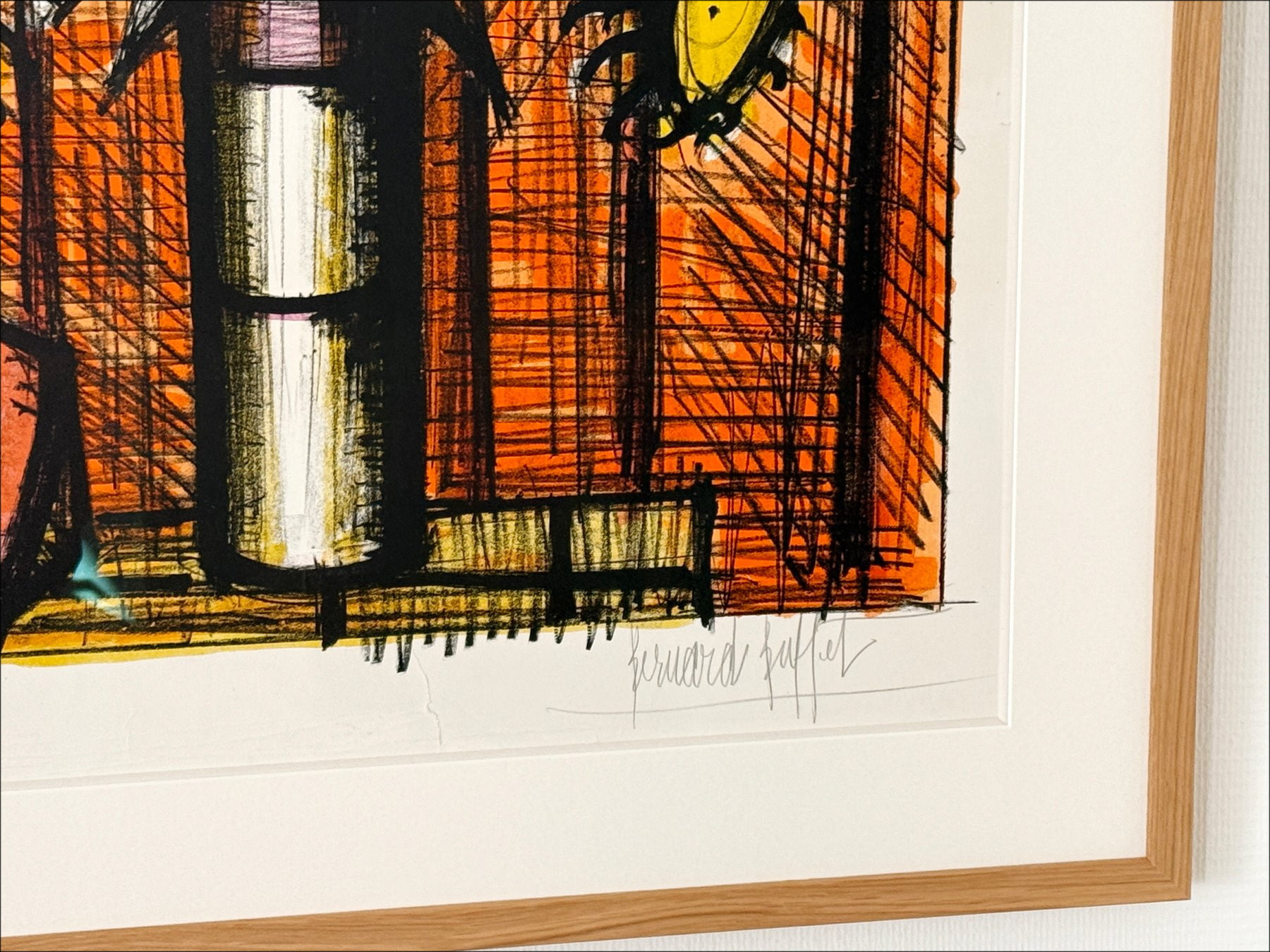 Bernard Buffet - Lithography Sunflowers and Melon, 1955