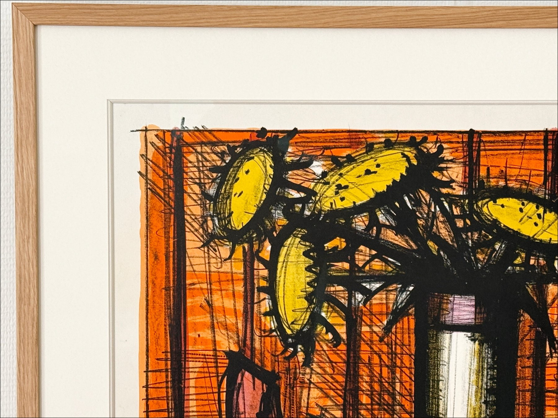 Bernard Buffet – Lithographie Tournesols et melon, 1955