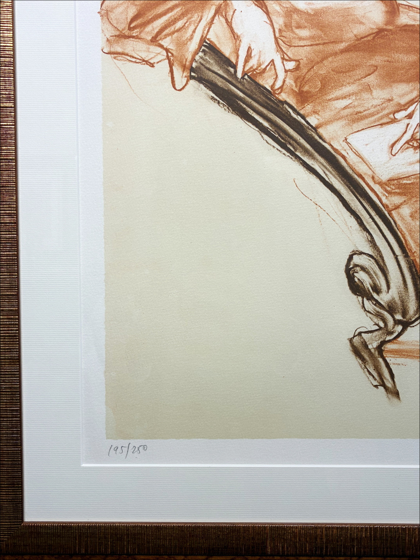 Claude Weisbuch – Litografía Le Pianiste, 2008 - Con marco
