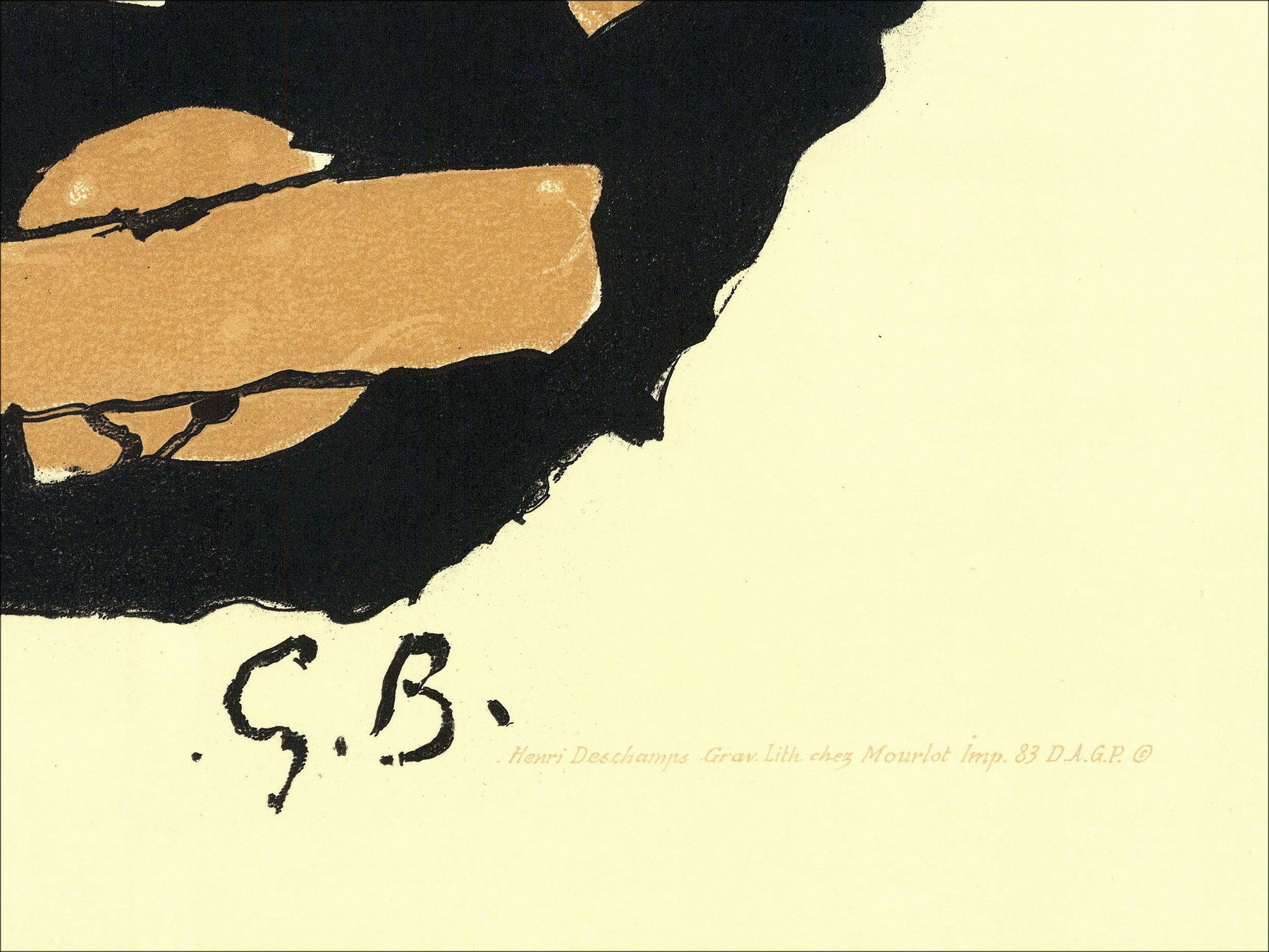 Georges Braque - Lithography Exhibition Céret, 1983