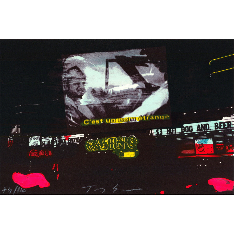Tony Soulie - Lithography Casino mit Rehautmalerei