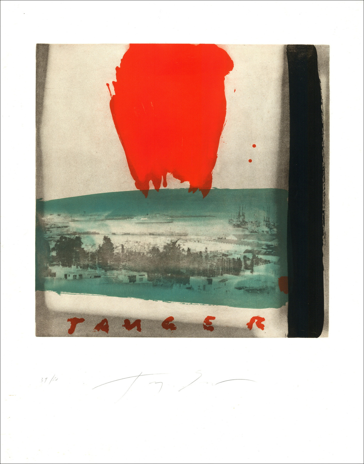 Tony Soulé – Tangier engraving, limited edition