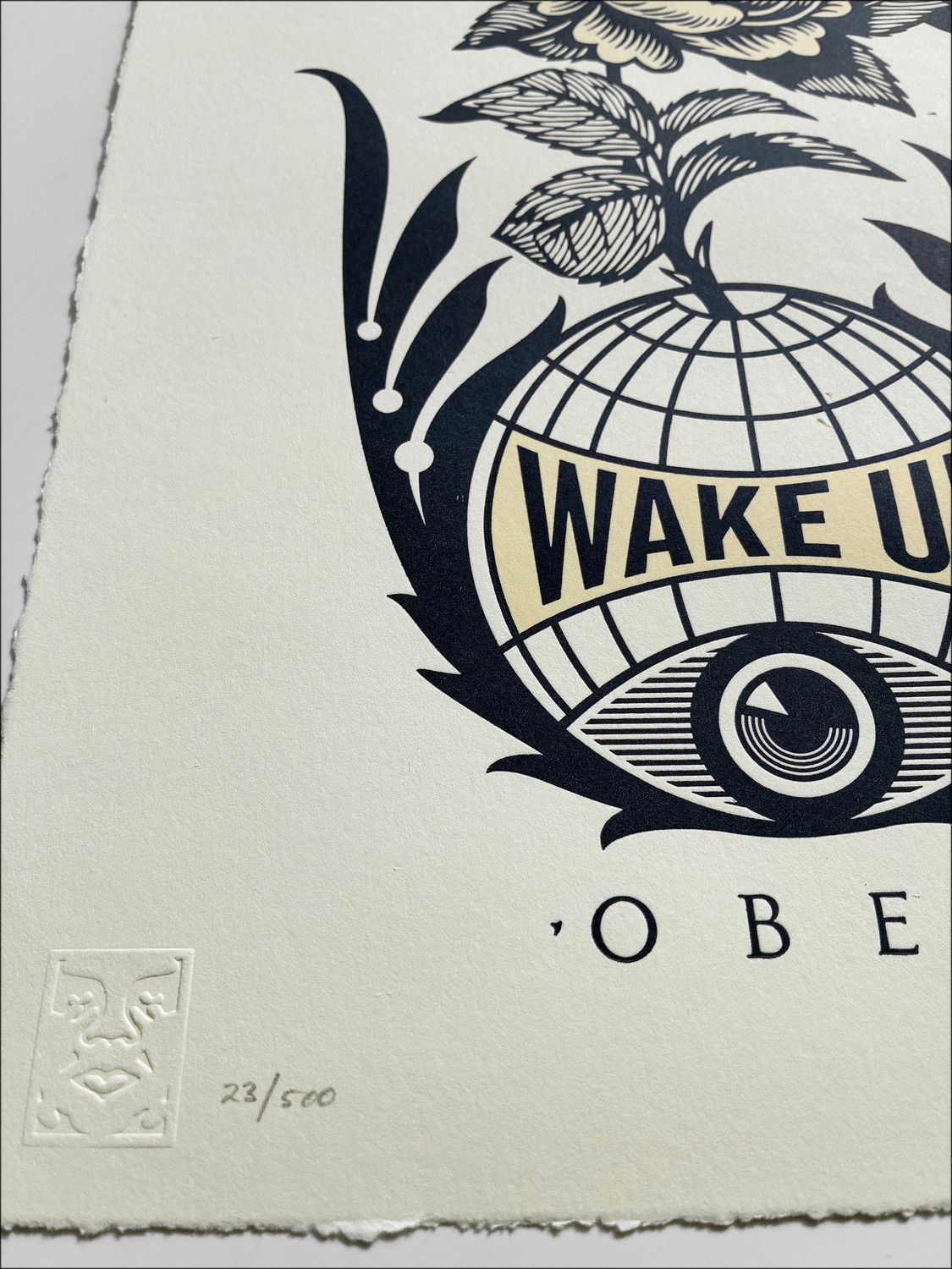 Shepard Fairey (Obey) – Wake Up Earth, Letterpress 2020