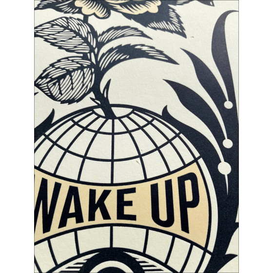 Shepard Fairey (Obey) – Wake Up Earth, Letterpress 2020