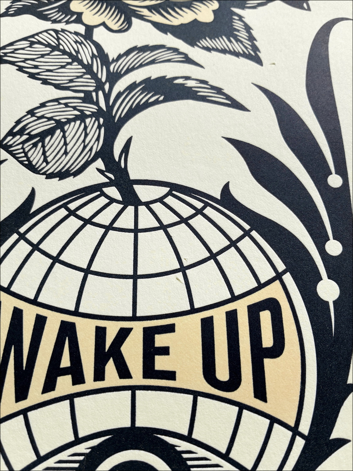 Shepard Fairey (Obey) – Wake Up Earth, Letterpress 2020