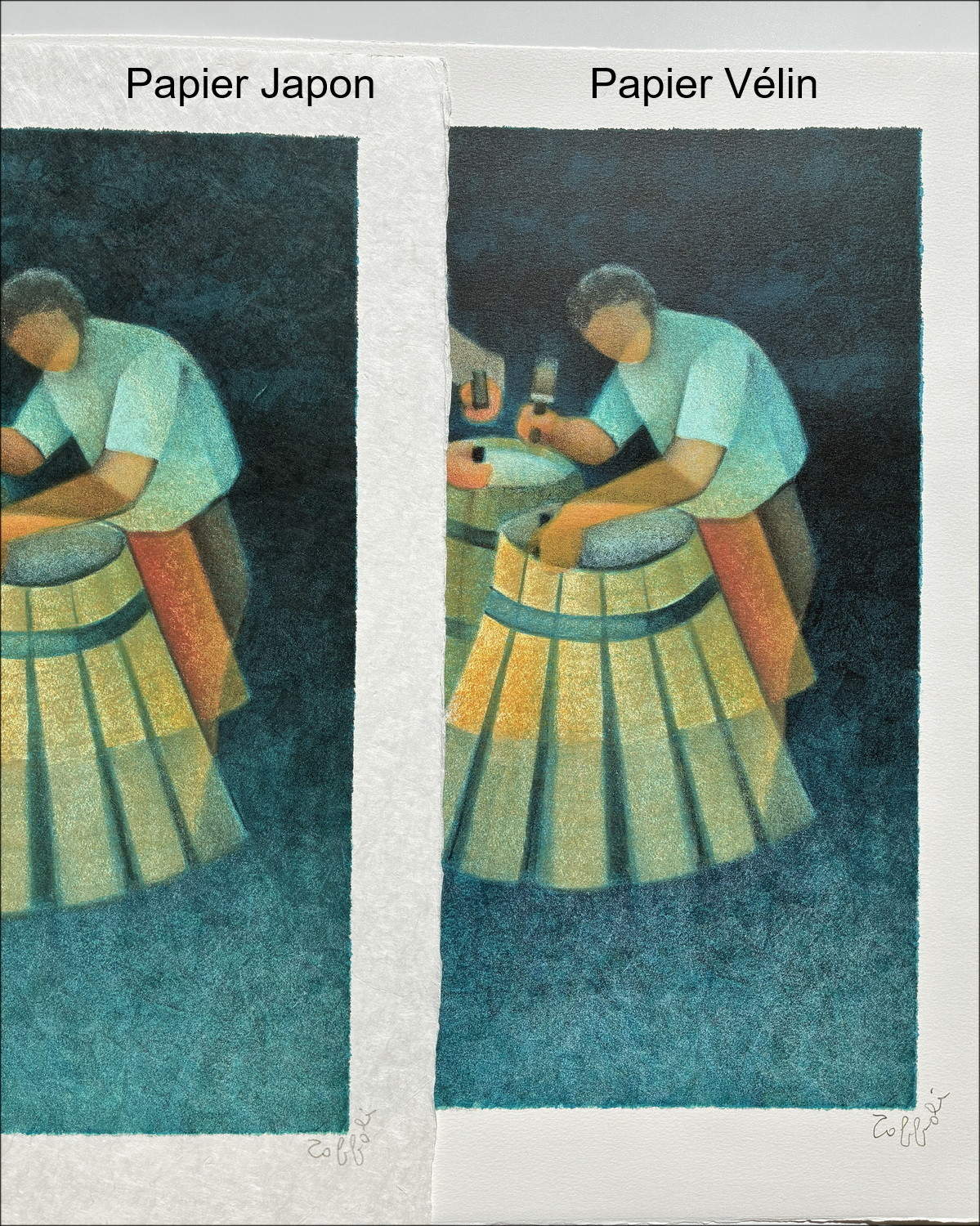 Louis Toffoli – Litografía Les Tonneliers, 1986