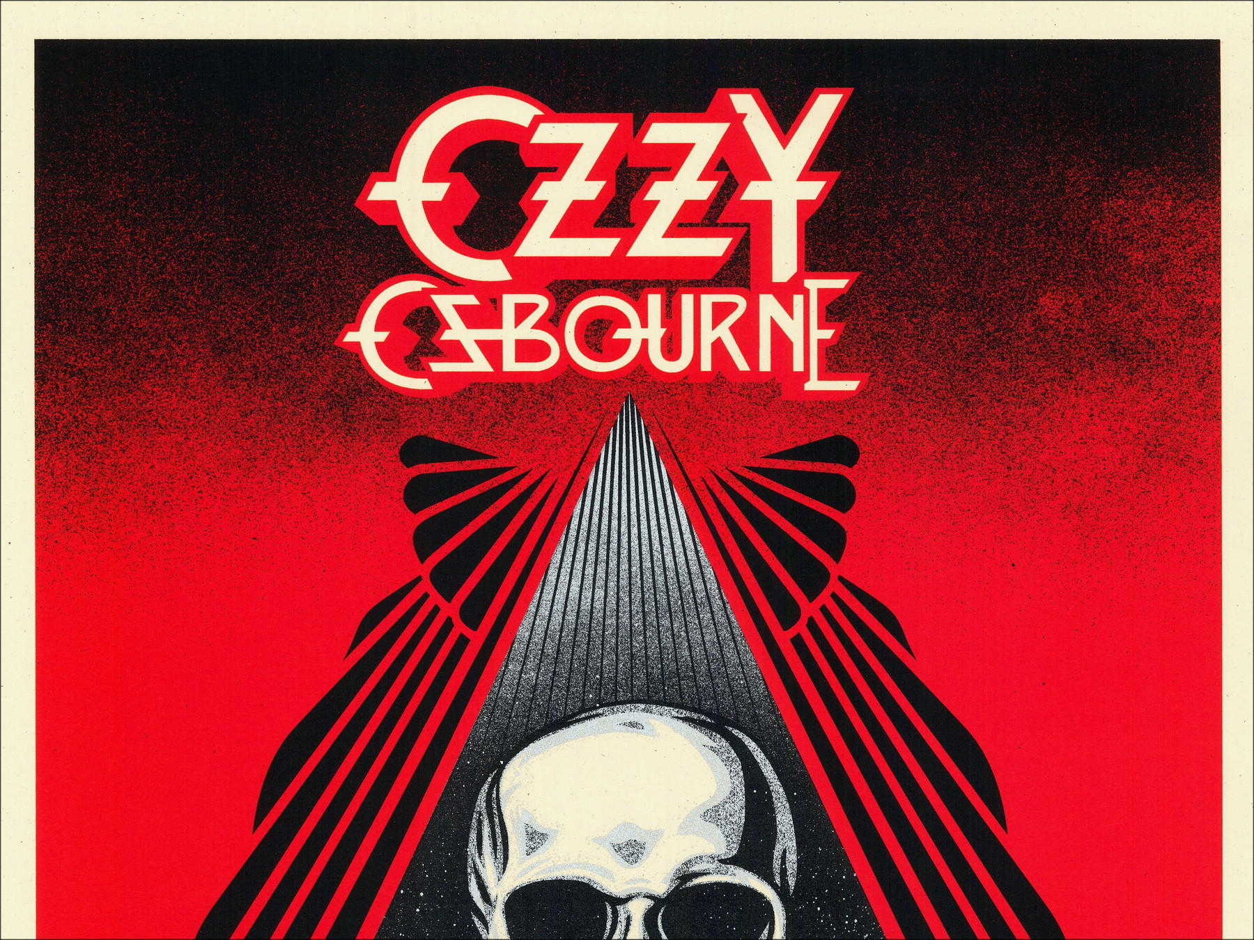 Shepard Fairy (obbedire) - Ozzy Addio Tour Red, 2019