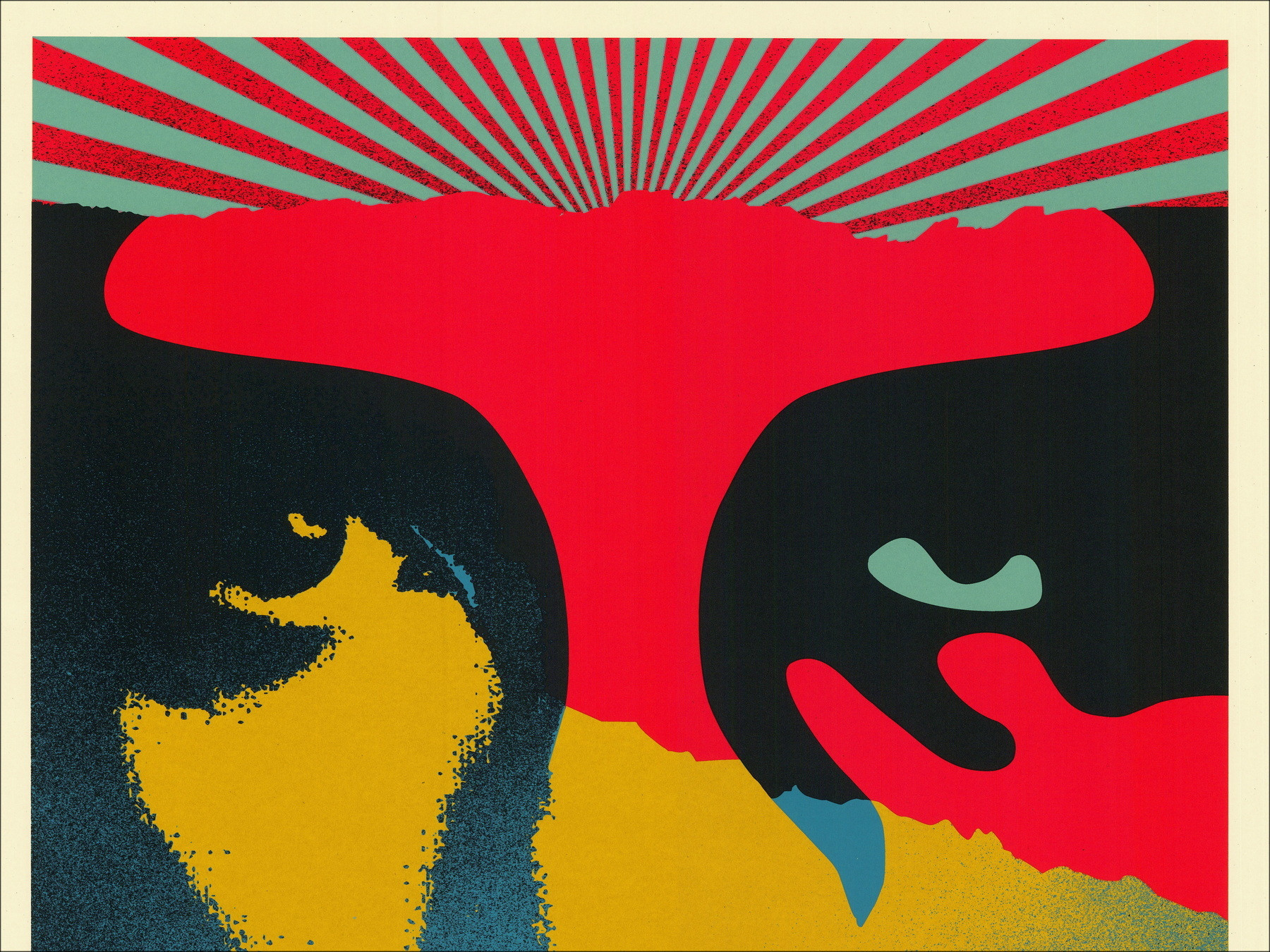 Shepard Fairy (Obey) - A Cracked Icon, Screen Print 2024