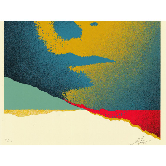 Shepard Fairy (obey) - un'icona incrinata, serigrafia 2024