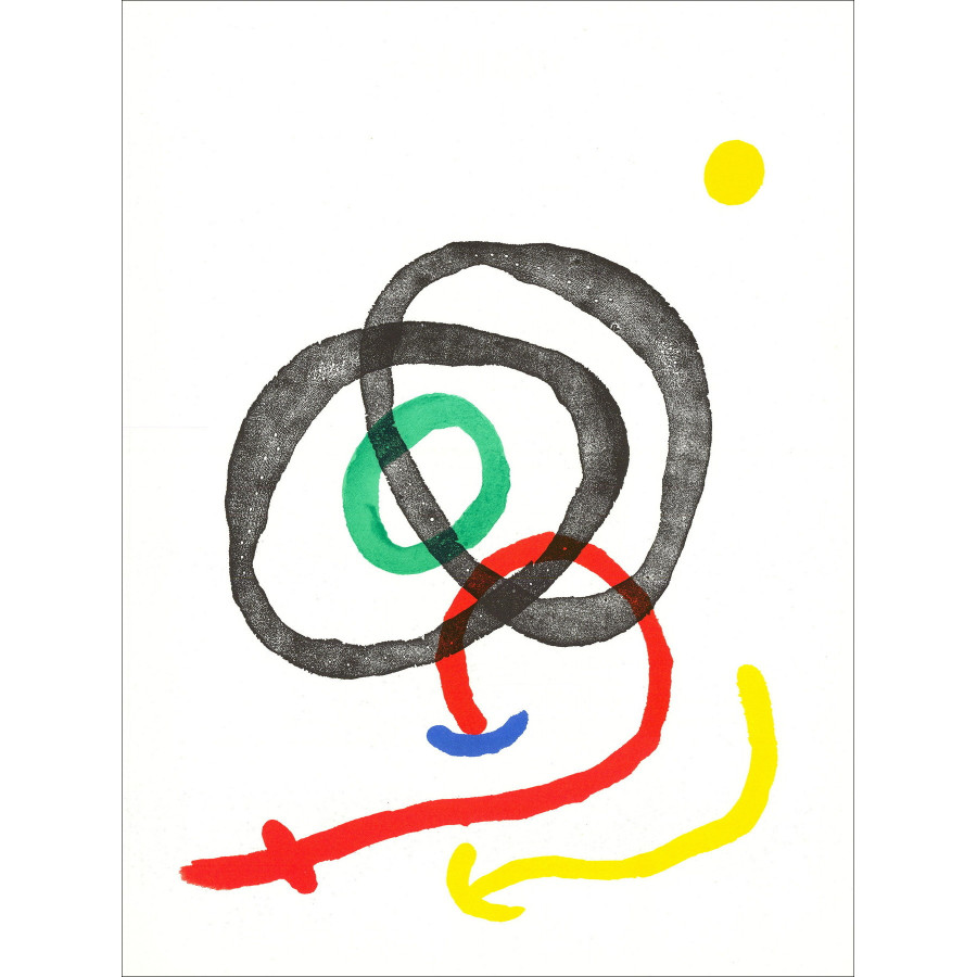 Joan Miró - Lithografie kleurensamenstelling, 1967