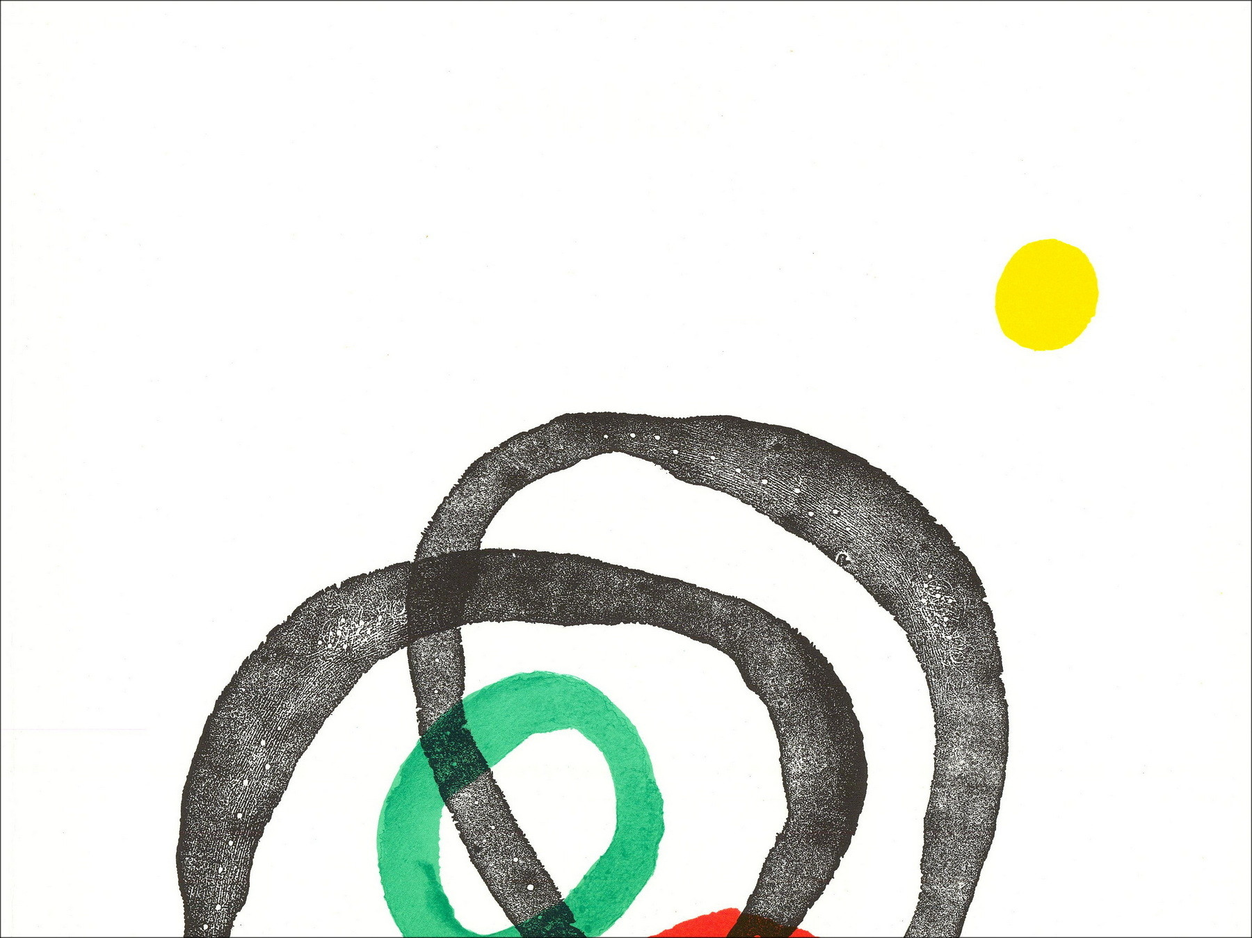 Joan Miró - Composición de color Litografía, 1967