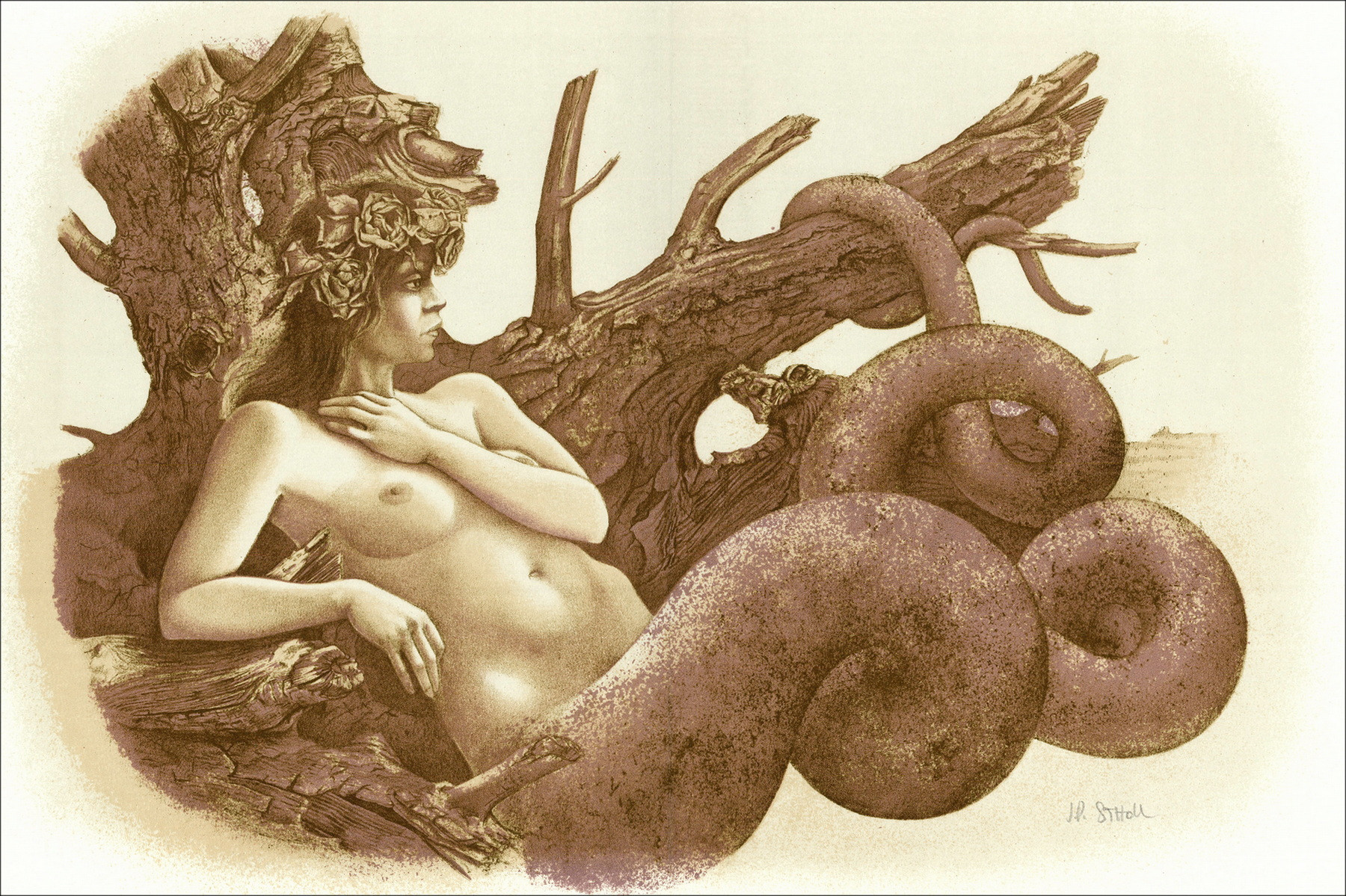 Jean-Pierre Stholl – La Vouivre, portfolio illustré 1978