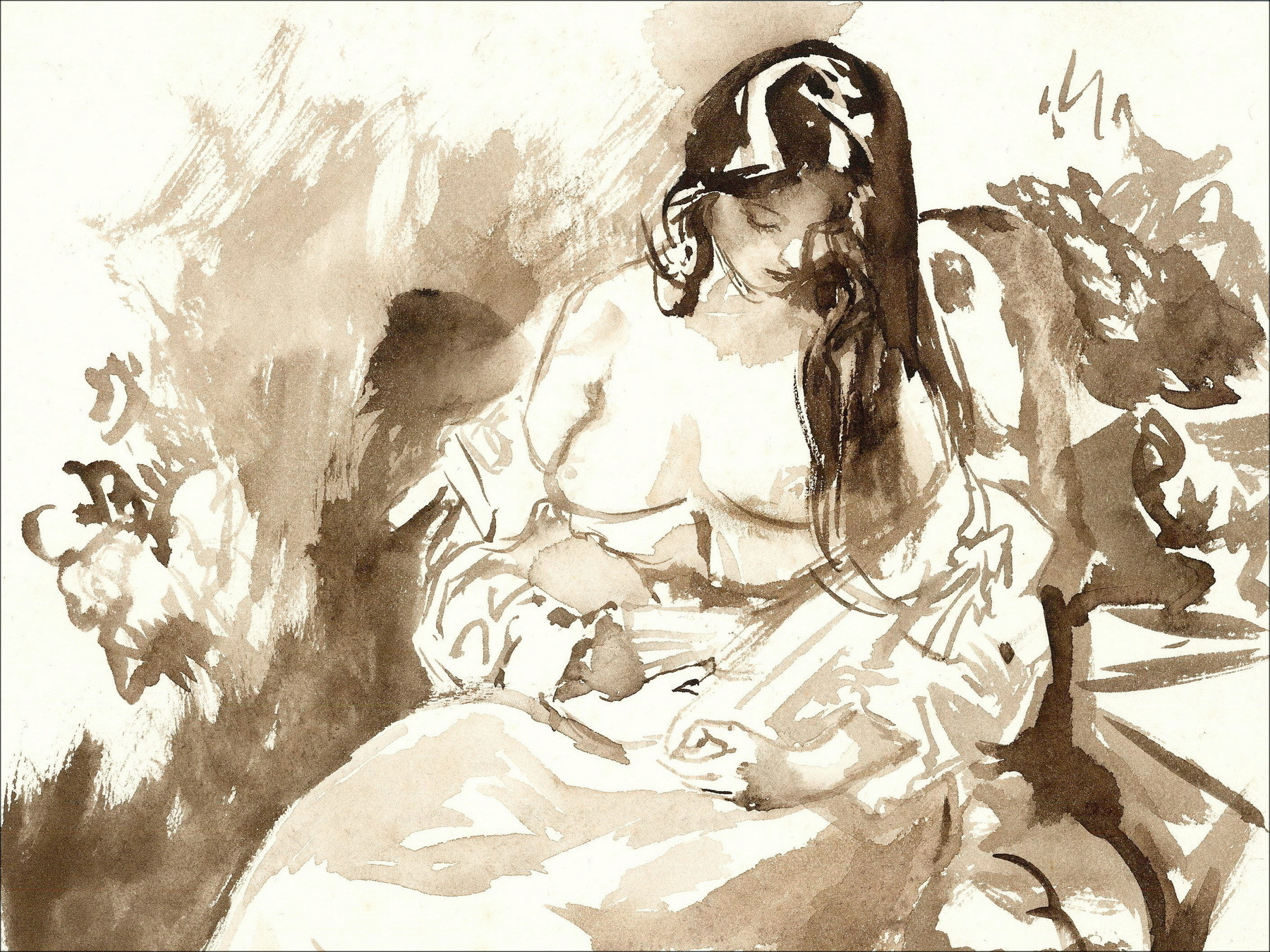 Louis Berthomme-Saint-André - Maternity Drawing