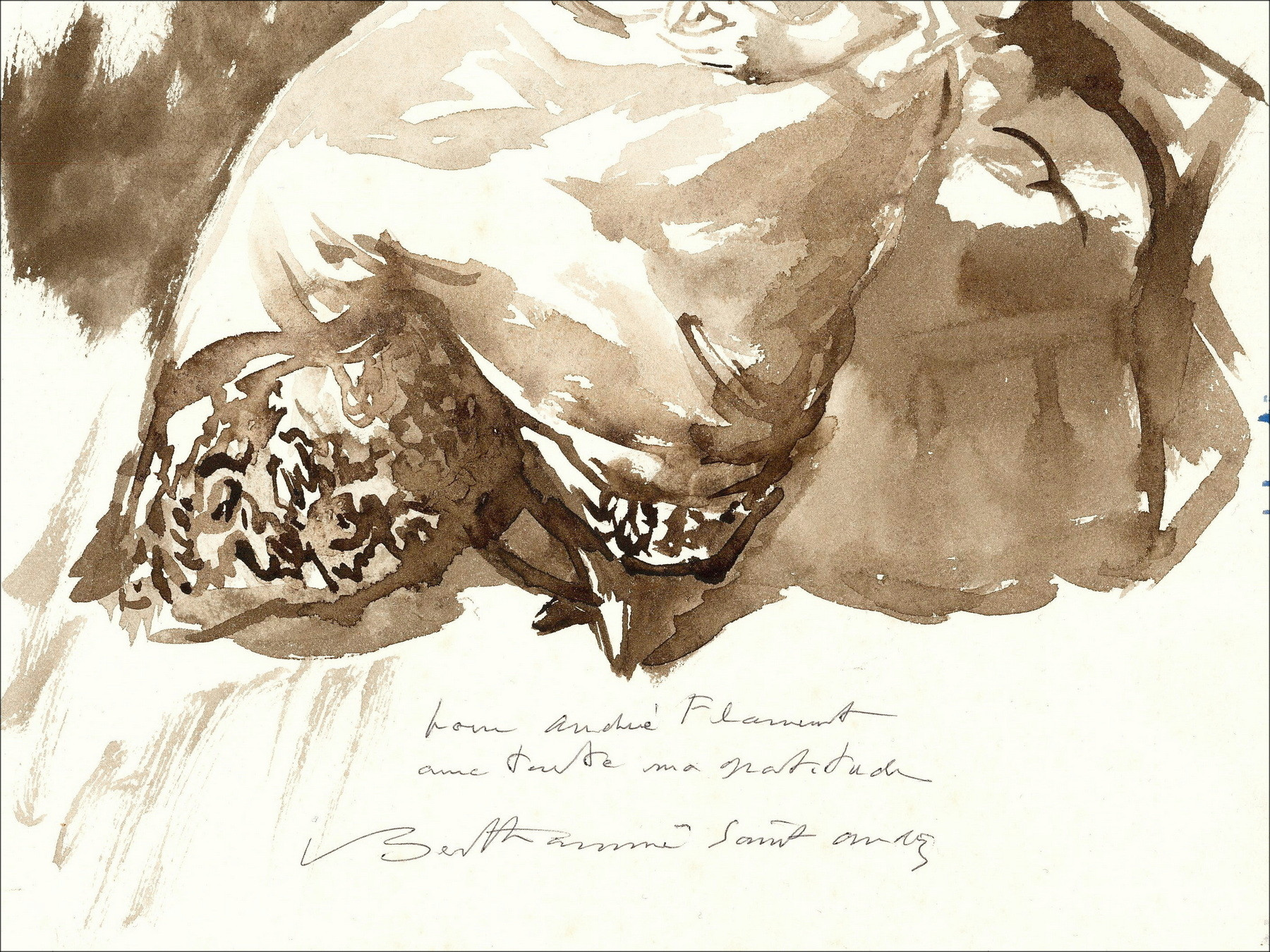 Louis Berthomme-Saint-André - disegno di maternità