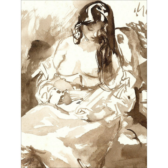 Louis Berthomme-Saint-André - disegno di maternità