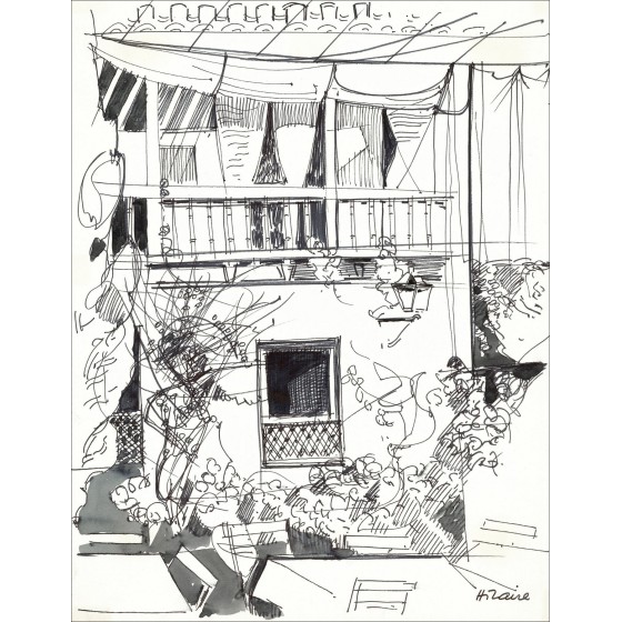 Camille Hilaire - Spagnolo Inn, Disegno originale