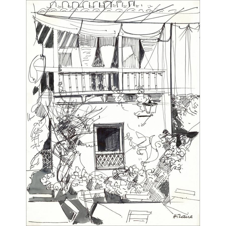 Camille Hilaire - Spagnolo Inn, Disegno originale