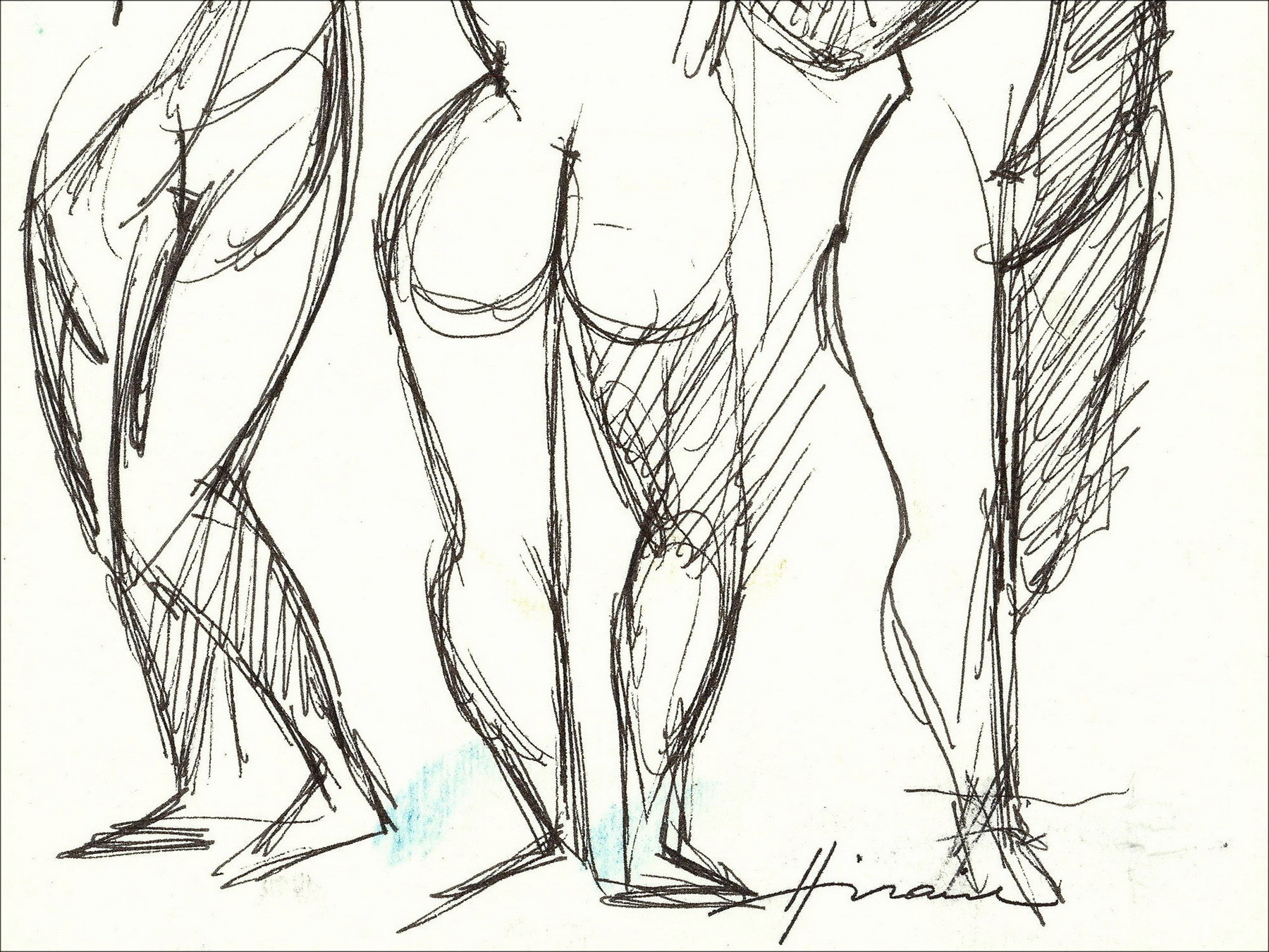 Camille Hilaire - Original drawing three graces
