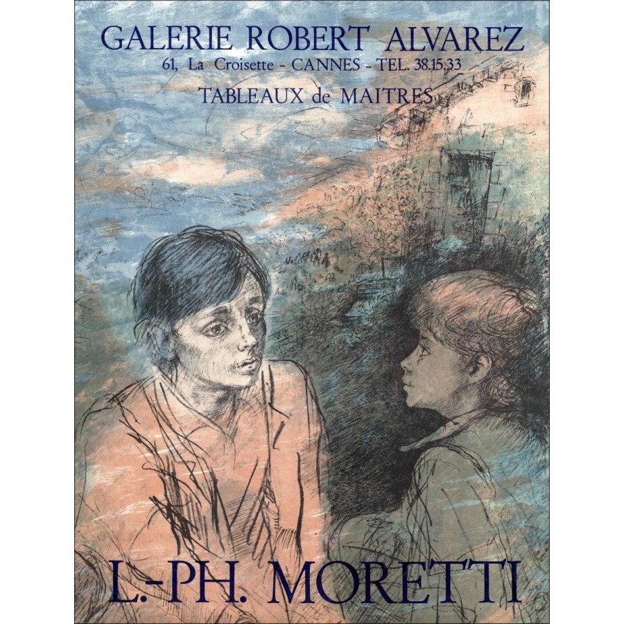 MORETTI Lucien Philippe - Original Poster, Lithograph "The Bag of Marbles"