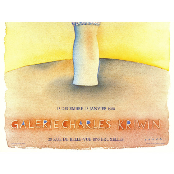 Jean-Michel Folon - Kriwin-Ausstellungsplakat, 1979