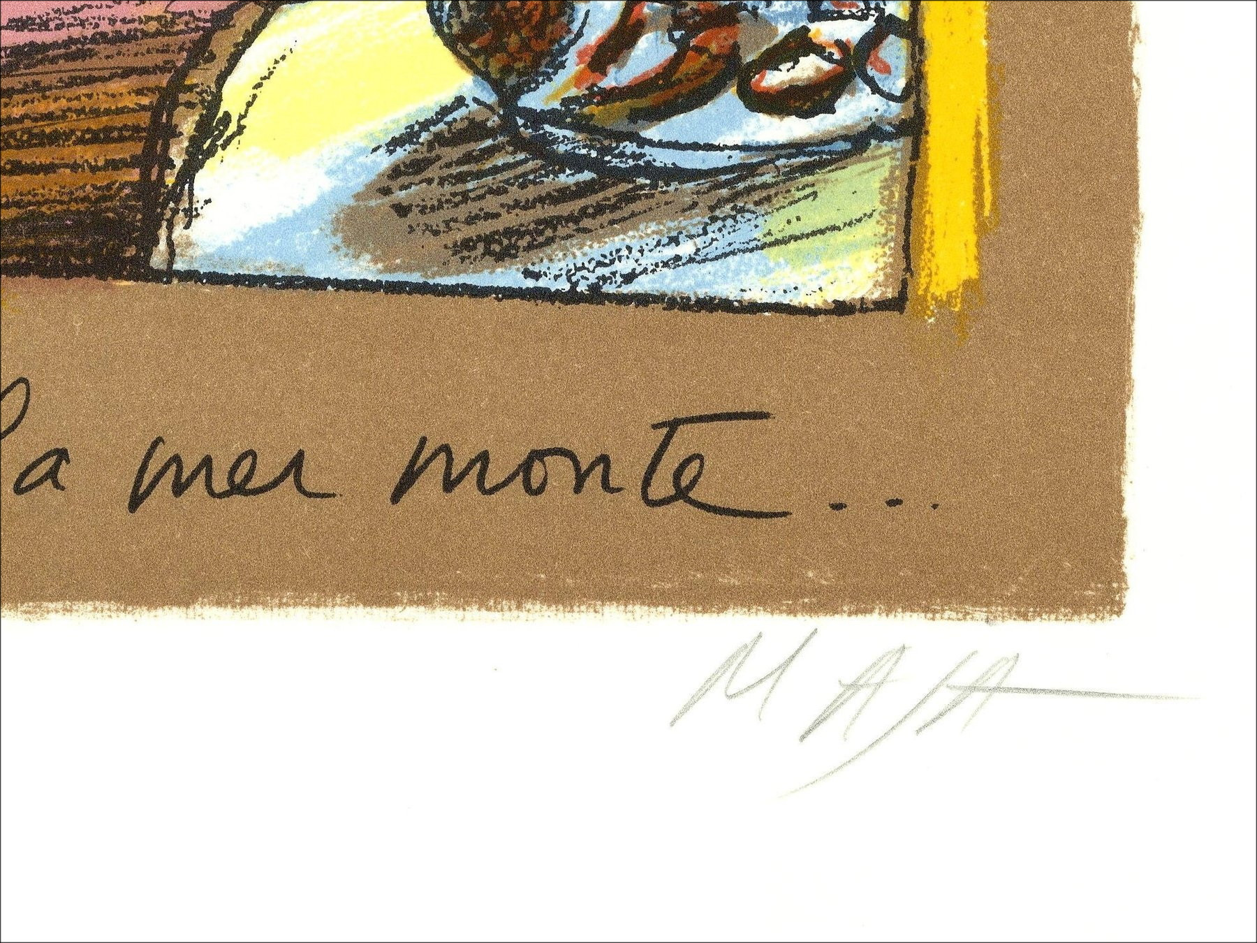 Maja - Lithography The Pianist and the Mail