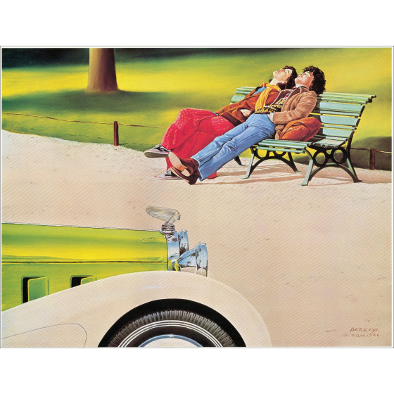Pierre Barraya - DELAGE D8-S, 1980 Automotive Poster