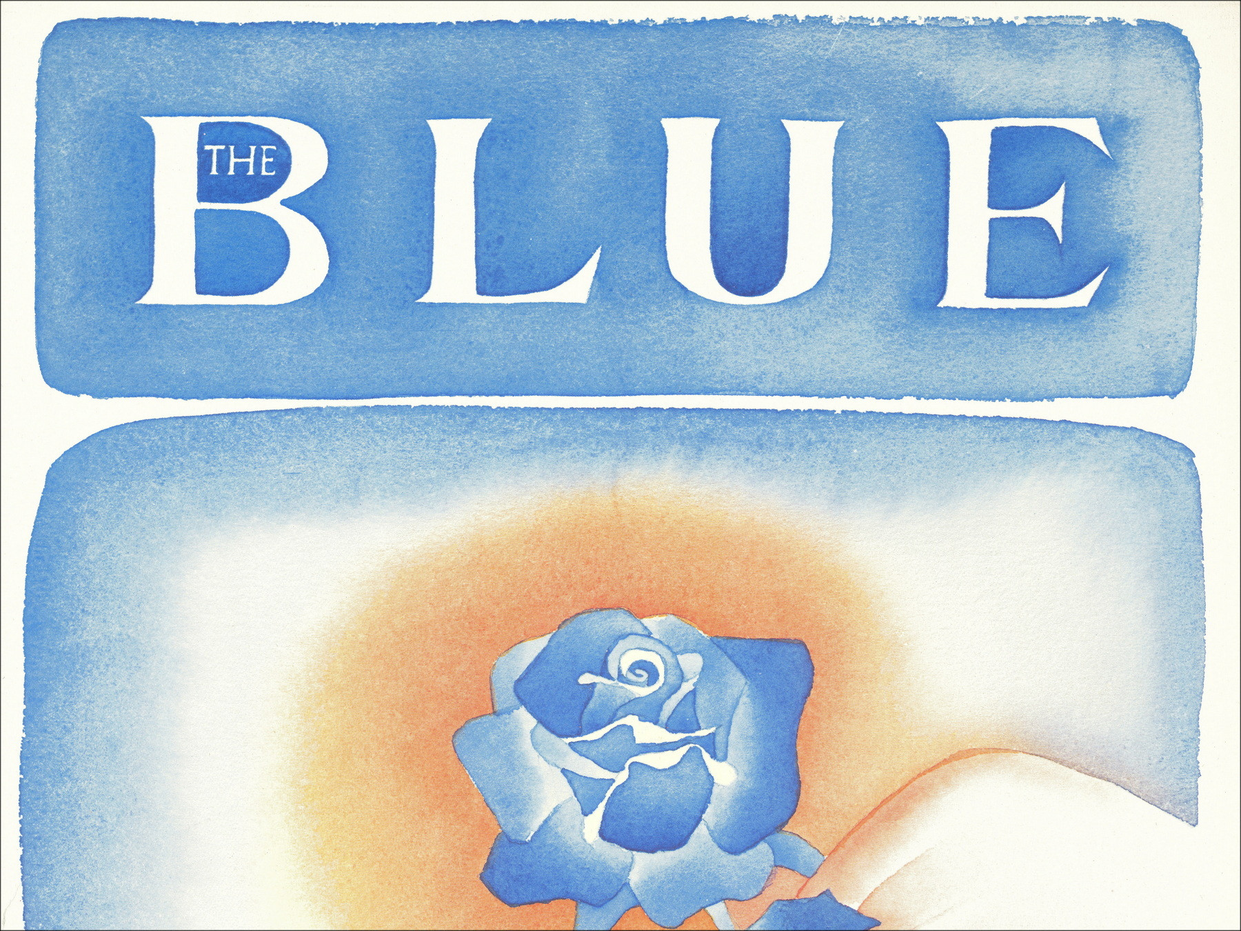 Jean-Michel Folon - Poster Bleue Rose, 1984