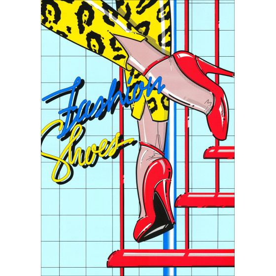Jung & Jung – Affiche sérigraphie Fashion Shoes