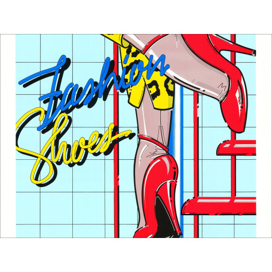 Jung & Jung – Affiche sérigraphie Fashion Shoes