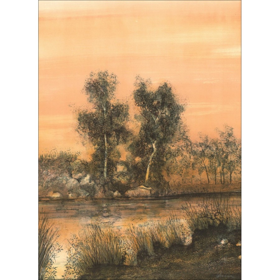Antonio Rivera - Litografía original "River's Edge"